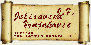 Jelisaveta Hrnjaković vizit kartica